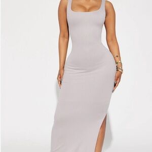 Fashion Nova Ribbed Maxi Dress